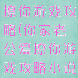 你家老公爱撩你游戏攻略(你家老公爱撩你游戏攻略小说)