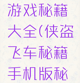 侠盗飞车游戏秘籍大全(侠盗飞车秘籍手机版秘籍大全)