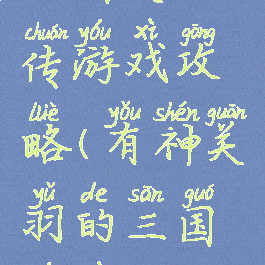 三国关羽传游戏攻略(有神关羽的三国游戏)