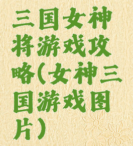 三国女神将游戏攻略(女神三国游戏图片)