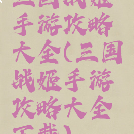 三国战姬手游攻略大全(三国战姬手游攻略大全下载)
