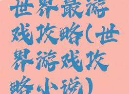 世界最游戏攻略(世界游戏攻略小说)