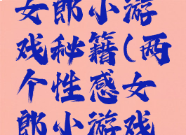两个性感女郎小游戏秘籍(两个性感女郎小游戏秘籍大全)