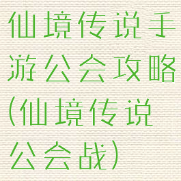 仙境传说手游公会攻略(仙境传说公会战)