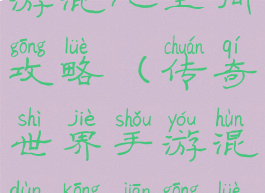 传奇世界手游混沌空间攻略(传奇世界手游混沌空间攻略视频)