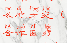 发光的碎片在棘齿城什么地方交(合作医疗在什么地方交)