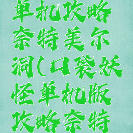 口袋妖怪单机攻略奈特美尔洞(口袋妖怪单机版攻略奈特美尔洞)