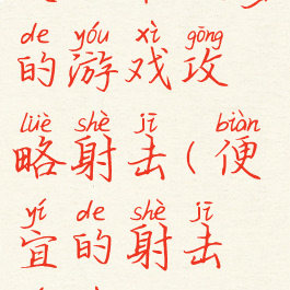 史上最坑爹的游戏攻略射击(便宜的射击游戏)
