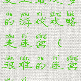 史上最坑爹的游戏攻略走迷宫(很难的迷宫游戏)
