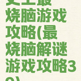 史上最囧烧脑游戏攻略(最囧烧脑解谜游戏攻略39)
