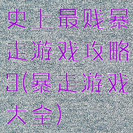 史上最贱暴走游戏攻略3(暴走游戏大全)