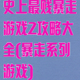 史上最贱暴走游戏2攻略大全(暴走系列游戏)