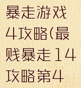 史上最贱暴走游戏4攻略(最贱暴走14攻略第4关)