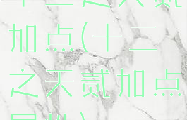 十二之天贰加点(十二之天贰加点属性)