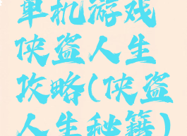 单机游戏侠盗人生攻略(侠盗人生秘籍)