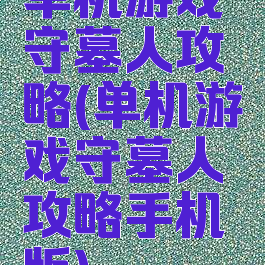 单机游戏守墓人攻略(单机游戏守墓人攻略手机版)