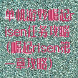 单机游戏崛起risen任务攻略(崛起risen第一章攻略)