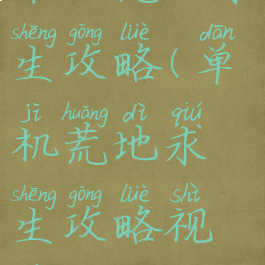 单机荒地求生攻略(单机荒地求生攻略视频)