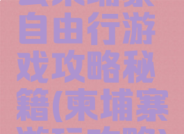 去柬埔寨自由行游戏攻略秘籍(柬埔寨游玩攻略)