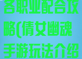 倩女幽魂手游各职业配合攻略(倩女幽魂手游玩法介绍)