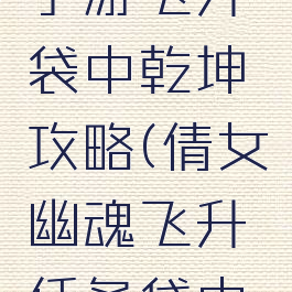 倩女幽魂手游飞升袋中乾坤攻略(倩女幽魂飞升任务袋中乾坤)