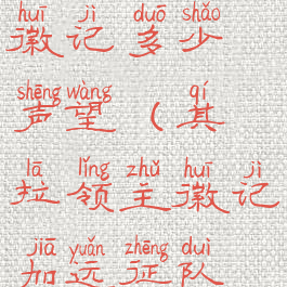 其拉领主徽记多少声望(其拉领主徽记加远征队声望吗)