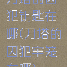 刀塔的囚犯钥匙在哪(刀塔的囚犯牢笼在哪)