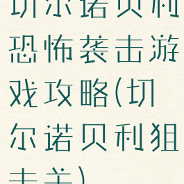 切尔诺贝利恐怖袭击游戏攻略(切尔诺贝利狙击关)