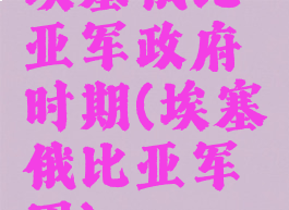 埃塞俄比亚军政府时期(埃塞俄比亚军团)