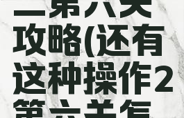 坑爹游戏二第六关攻略(还有这种操作2第六关怎么过)