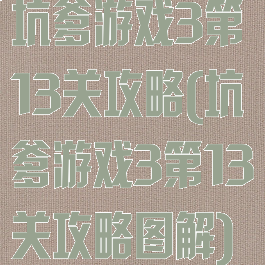 坑爹游戏3第13关攻略(坑爹游戏3第13关攻略图解)