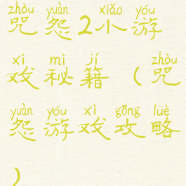 咒怨2小游戏秘籍(咒怨游戏攻略)