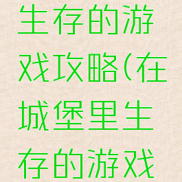 在城堡里生存的游戏攻略(在城堡里生存的游戏攻略视频)