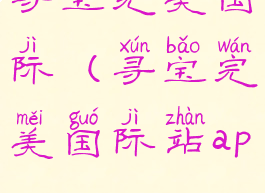 寻宝完美国际(寻宝完美国际站app)
