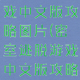 密室逃脱游戏中文版攻略图片(密室逃脱游戏中文版攻略图片大全)