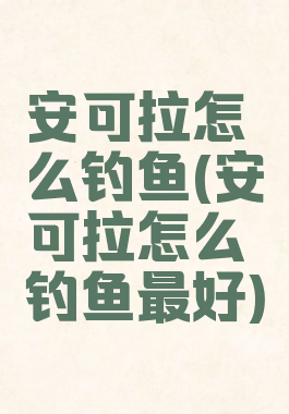 安可拉怎么钓鱼(安可拉怎么钓鱼最好)