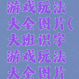 大班识字游戏玩法大全图片(大班识字游戏玩法大全图片视频)