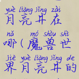 大地之冠的月亮井在哪(魔兽世界月亮井的水怎么做)