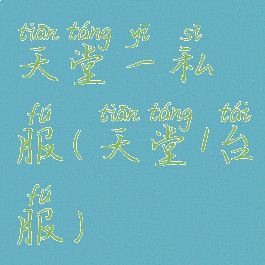 天堂一私服(天堂1台服)