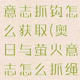 奥日和萤火意志抓钩怎么获取(奥日与萤火意志怎么抓绳子)
