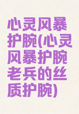 心灵风暴护腕(心灵风暴护腕老兵的丝质护腕)