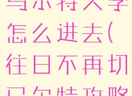 往日不再切马尔特大学怎么进去(往日不再切马尔特攻略)