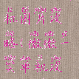 微微一笑单机图片攻略(微微一笑单机攻略全图)