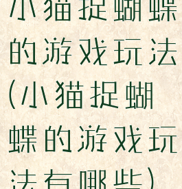 小猫捉蝴蝶的游戏玩法(小猫捉蝴蝶的游戏玩法有哪些)