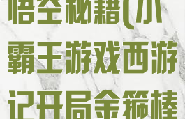 小霸王游戏孙悟空秘籍(小霸王游戏西游记开局金箍棒)