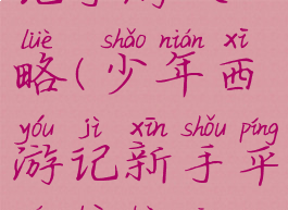 少年西游记手游攻略(少年西游记新手平民必看攻略)