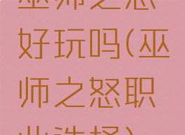 巫师之怒好玩吗(巫师之怒职业选择)