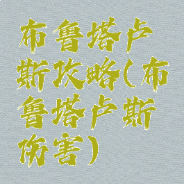 布鲁塔卢斯攻略(布鲁塔卢斯伤害)