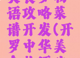 开罗游戏美食梦物语攻略菜谱开发(开罗中华美食物语攻略)