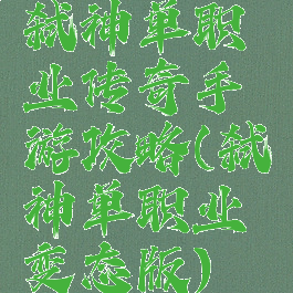 弑神单职业传奇手游攻略(弑神单职业变态版)